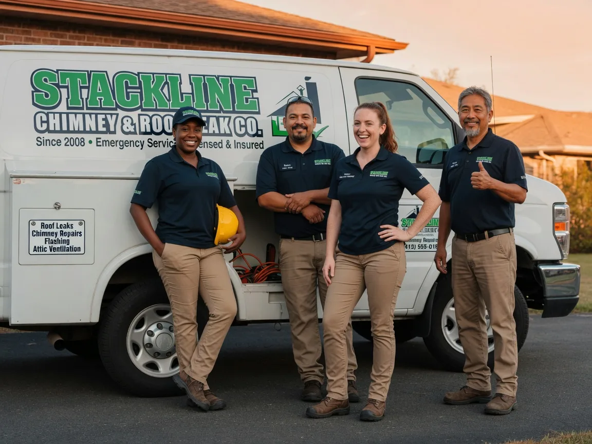 Chimney flashing repair company in Vancleave, MS